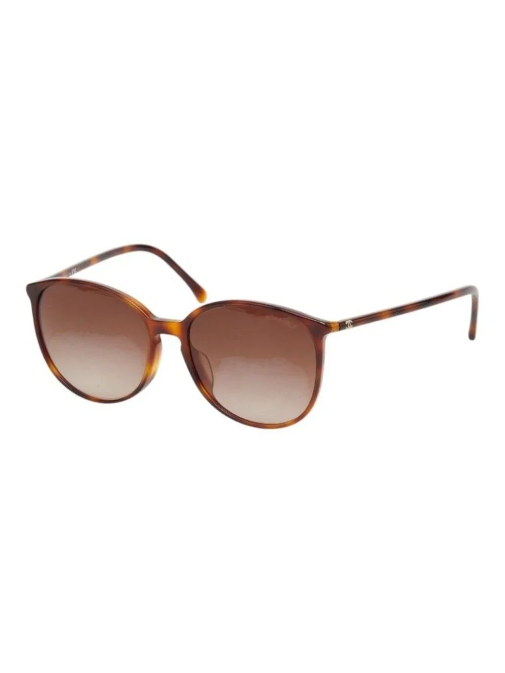 Chanel CC Logo Asian Fit Sunglasses Brown Acetate Eyewear